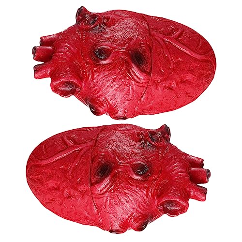 Hemobllo 2Stücke Halloween Deko Herz Requisiten Realistische Blutige Herzmodelle aus Vinyl für Gruselige Partys und Halloween Dekoration für Innen und Außenbereich Hemobllo 2Stücke Halloween Deko Herz Requisiten Realistische Blutige Herzmodelle aus Vinyl für Gruselige Partys und Halloween Dekoration für Innen und Außenbereich von Hemobllo