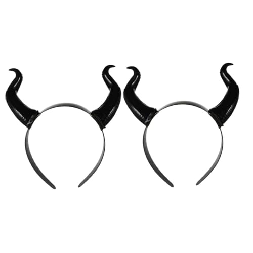 Hemobllo 2Stücke Halloween Horn Stirnband Ochsenhorn Kopfschmuck für Cosplay Stilvolle Kopfdekoration für Halloween Partys und Bequemes und Leichtes Tragegefühl Hemobllo 2Stücke Halloween Horn Stirnband Ochsenhorn Kopfschmuck für Cosplay Stilvolle Kopfdekoration für Halloween Partys und Bequemes und Leichtes Tragegefühl von Hemobllo