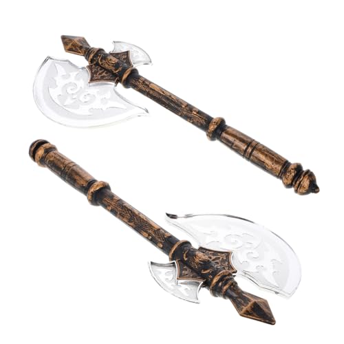 Hemobllo 2Stücke Halloween Requisiten Simulierte Handäxte für Cosplay Partys Halloween Deko für Thematische Ereignisse Farbenfrohes Design Zufällige von Hemobllo
