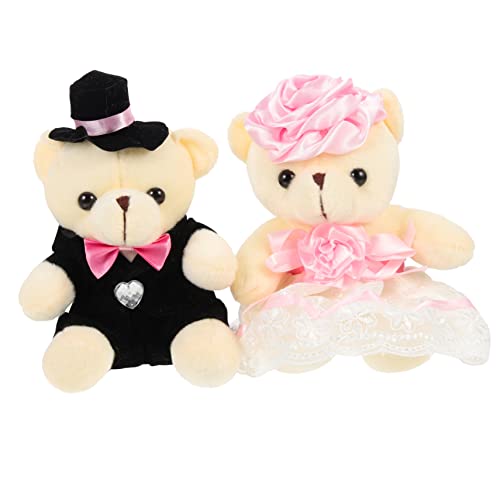 Hemobllo 2Stücke Hochzeitsbär Dekofigur Süßes Plüschbärchen Hochzeitsgeschenk Dekoration für Hochzeitsfeiern und Festliche Anlässe Hemobllo 2Stücke Hochzeitsbär Dekofigur Süßes Plüschbärchen Hochzeitsgeschenk Dekoration für Hochzeitsfeiern und Festliche Anlässe von Hemobllo