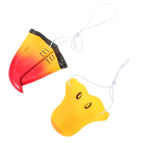 Hemobllo 2Stücke Kompakte Tiernasen aus Vinyl Halloween Cosplay Zubehör für Partys Tiermasken für Kreative Papagei Hemobllo 2Stücke Kompakte Tiernasen aus Vinyl Halloween Cosplay Zubehör für Partys Tiermasken für Kreative Papagei von Hemobllo