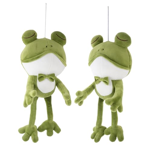 Hemobllo 2Stücke Plüsch Frosch Kissen Niedliche Froschpuppen für Kuscheltier Weiches für Schlafenszeit und Dekoration für Kindergeburtstage und Feste von Hemobllo