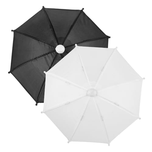 Hemobllo 2Stücke Regenschirm für Puppenhaus Dekoration Regenschirme und Puppenhaus Accessoires und Realistisches Design von Hemobllo