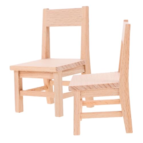 Hemobllo 2Stücke Stuhl Dekoration Puppenhaus Möbel Requisite für DIY und Foto Szenen Naturholz Finish für Kreative Wohnraumgestaltung Hemobllo 2Stücke Stuhl Dekoration Puppenhaus Möbel Requisite für DIY und Foto Szenen Naturholz Finish für Kreative Wohnraumgestaltung von Hemobllo