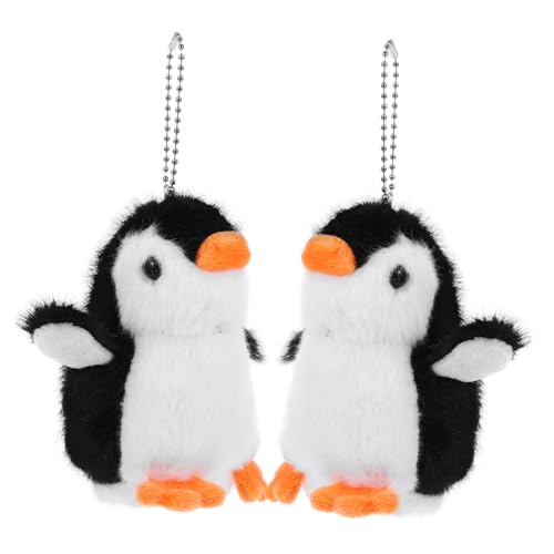 Hemobllo 2Stücke Süße Plüsch Pinguin Schlüsselanhänger Niedliche Stoffpuppen Dekoration Perfektes für Taschen Schlüsselringe und Mehr für Partys und Sammelobjekt von Hemobllo
