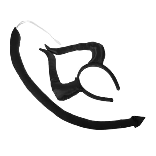 Hemobllo 2Stücke Teiliges Dämonen Stirnband mit Hörnern Set für Halloween Cosplay Partys Satin Langlebig für Erwachsene von Hemobllo