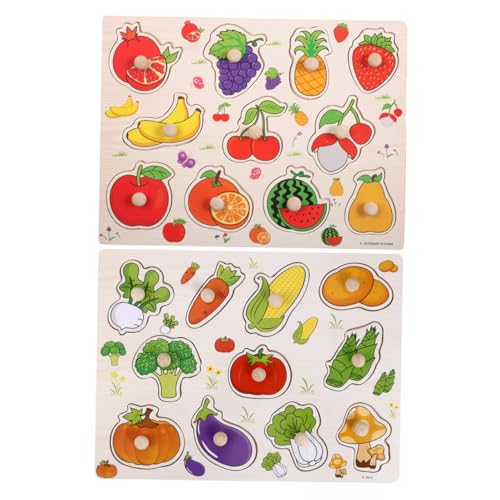 Hemobllo 2Stücke Teiliges Montessori Holz Puzzle für Kleinkinder Lernspielzeug Gemüse Pädagogisches Spiel für Frühe und Kognitive Entwicklung für Vorschulkinder Hemobllo 2Stücke Teiliges Montessori Holz Puzzle für Kleinkinder Lernspielzeug Gemüse Pädagogisches Spiel für Frühe und Kognitive Entwicklung für Vorschulkinder von Hemobllo