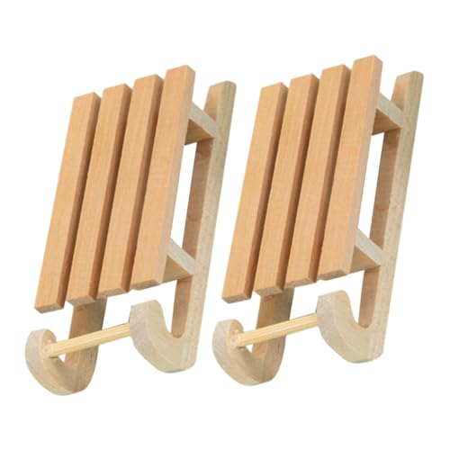 Hemobllo 2Stücke Weihnachts Schlitten Dekoration DIY Puppenhaus Zubehör Einzigartige Holzmodelle für Weihnachtsfeiern und Szenen Hemobllo 2Stücke Weihnachts Schlitten Dekoration DIY Puppenhaus Zubehör Einzigartige Holzmodelle für Weihnachtsfeiern und Szenen von Hemobllo