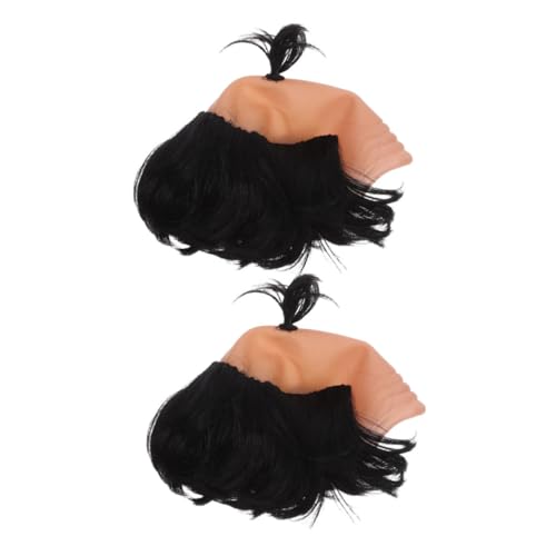 Hemobllo 2pcs Bald Samurai Perücken Für Cosplay Realistic Funny Bald Hairstück Für Männer Japanische Wrestling -perücken Im Japanischen Stil Hemobllo 2pcs Bald Samurai Perücken Für Cosplay Realistic Funny Bald Hairstück Für Männer Japanische Wrestling -perücken Im Japanischen Stil von Hemobllo
