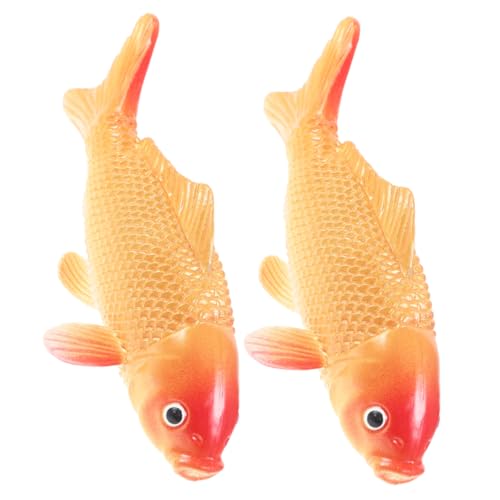 Hemobllo 2stücke Fisch Modell Dekoration Künstliche Schwimmende Fische Für Aquarien PVC Goldfisch Fotografie Requisiten Realistische Karpfen Ornamente Für Sammler Und Dekoration Hemobllo 2stücke Fisch Modell Dekoration Künstliche Schwimmende Fische Für Aquarien PVC Goldfisch Fotografie Requisiten Realistische Karpfen Ornamente Für Sammler Und Dekoration von Hemobllo