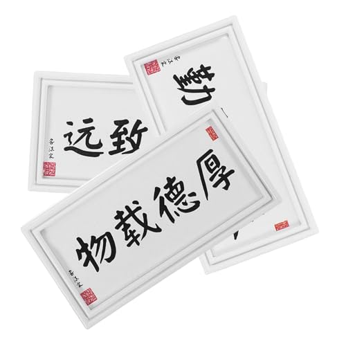Hemobllo 3 Stück Miniatur Chinesische Kalligrafie Bilderrahmen Teiliges Mini Wandbilder Ornamente für Puppenhaus Dekoration mit Eleganter Wandkunst und Kultureller Bedeutung Hemobllo 3 Stück Miniatur Chinesische Kalligrafie Bilderrahmen Teiliges Mini Wandbilder Ornamente für Puppenhaus Dekoration mit Eleganter Wandkunst und Kultureller Bedeutung von Hemobllo