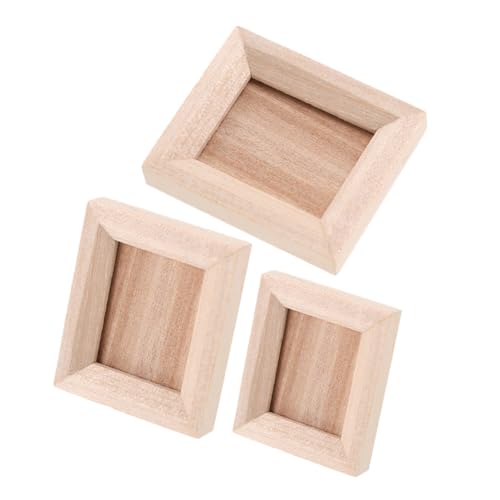 Hemobllo 3 Stück Miniatur Holzrahmen für Puppenhaus Stabile Mini Bilderrahmen in Klein Mittel Groß DIY Freundlich Dekorative Miniatur Bilderrahmen für Bastelarbeiten und Sammler Hemobllo 3 Stück Miniatur Holzrahmen für Puppenhaus Stabile Mini Bilderrahmen in Klein Mittel Groß DIY Freundlich Dekorative Miniatur Bilderrahmen für Bastelarbeiten und Sammler von Hemobllo