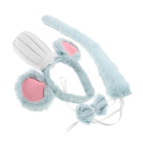 Hemobllo 3 Stück Niedliches Teiliges Mäusekostüm Set mit Rattenohren und Fliege Weiches Plüschmaterial Tier Stirnband für Damen für Halloween Cosplay Partys und Verkleidungen Hemobllo 3 Stück Niedliches Teiliges Mäusekostüm Set mit Rattenohren und Fliege Weiches Plüschmaterial Tier Stirnband für Damen für Halloween Cosplay Partys und Verkleidungen von Hemobllo