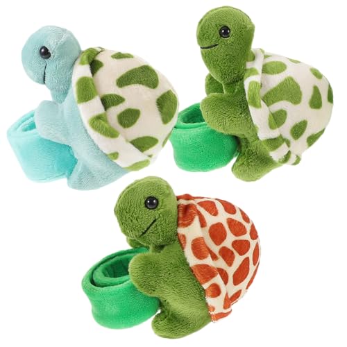 Hemobllo 3 Stück Slap-Armband Partyzubehör Kuscheltier Schildkröte ausgestopft ausgestopfte Tier-Slap-Bands pärchen armband Plüscharmband Plüschtiere, Slap-Band- PP Baumwolle Hemobllo 3 Stück Slap-Armband Partyzubehör Kuscheltier Schildkröte ausgestopft ausgestopfte Tier-Slap-Bands pärchen armband Plüscharmband Plüschtiere, Slap-Band- PP Baumwolle von Hemobllo