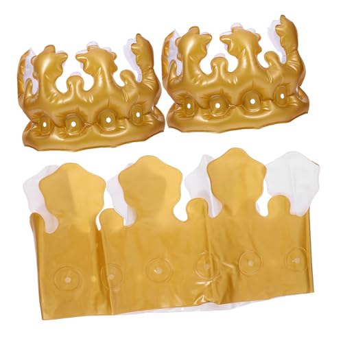Hemobllo 3 Stück Teiliges Aufblasbares Geburtstagskrone Kleines PVC Kronen Partyaccessoire Vielseitig Verwendbar für Cosplay Fasching Kindergeburtstag Bequem und Dekorativ Hemobllo 3 Stück Teiliges Aufblasbares Geburtstagskrone Kleines PVC Kronen Partyaccessoire Vielseitig Verwendbar für Cosplay Fasching Kindergeburtstag Bequem und Dekorativ von Hemobllo