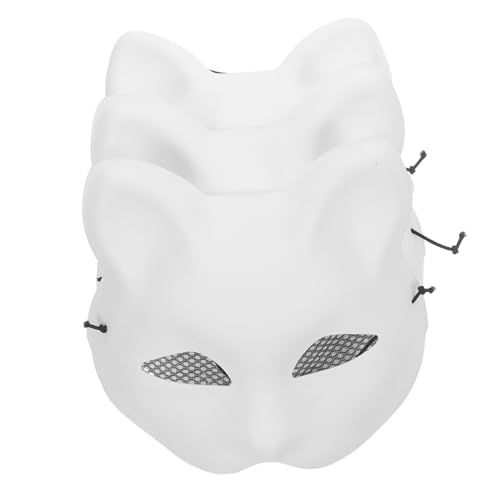 Hemobllo 3 Stück Teiliges DIY Katzen und Fuchsmaske mit Weißen Unbemalten Spitzen Augen Halbe Gesichtsmaske für Karneval Cosplay und Halloween zum Bemalen und Individuellen Gestalten Hemobllo 3 Stück Teiliges DIY Katzen und Fuchsmaske mit Weißen Unbemalten Spitzen Augen Halbe Gesichtsmaske für Karneval Cosplay und Halloween zum Bemalen und Individuellen Gestalten von Hemobllo