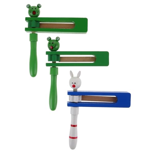 Hemobllo 3 Stück Teiliges Holz Kastagnetten mit Langem Griff für Cartoon Tierdesign Frösche Hase Pädagogisches Musikinstrument Handliche Fördert Koordination und Musikinteresse Hemobllo 3 Stück Teiliges Holz Kastagnetten mit Langem Griff für Cartoon Tierdesign Frösche Hase Pädagogisches Musikinstrument Handliche Fördert Koordination und Musikinteresse von Hemobllo