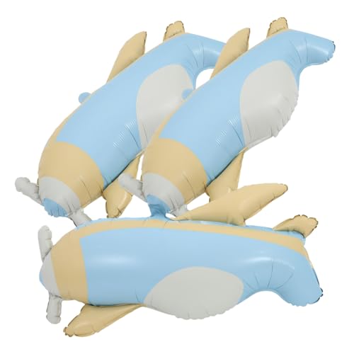 Hemobllo 3 Stück Teiliges Mattes Flugzeug Folienballon Leichte Partydeko für Kindergeburtstag Vielseitige Airplane Dekoration für Wand Tür Fenster für Jungen Mädchen Hemobllo 3 Stück Teiliges Mattes Flugzeug Folienballon Leichte Partydeko für Kindergeburtstag Vielseitige Airplane Dekoration für Wand Tür Fenster für Jungen Mädchen von Hemobllo