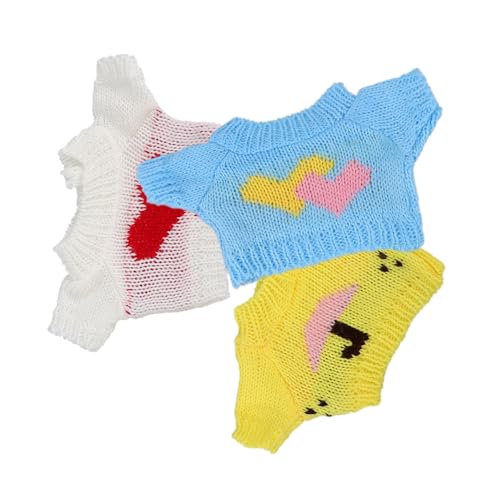 Hemobllo 3 Stück Teiliges Süße Bär Puppenpullover aus Weichem Wollgarn Wiederverwendbare Kompakte Kleidung für Stofftiere Puppenzubehör für Ankleiden Zufällige Farbe Zufällige Farbe Hemobllo 3 Stück Teiliges Süße Bär Puppenpullover aus Weichem Wollgarn Wiederverwendbare Kompakte Kleidung für Stofftiere Puppenzubehör für Ankleiden Zufällige Farbe Zufällige Farbe von Hemobllo