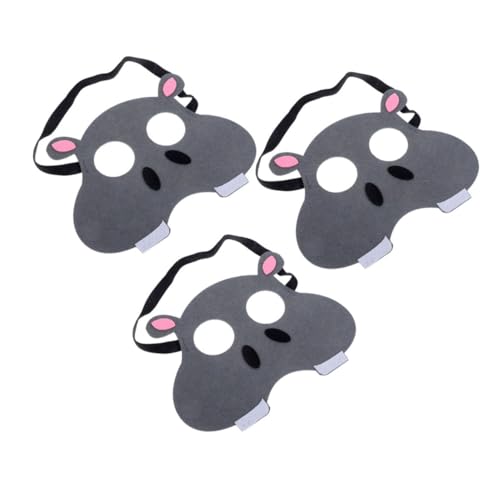 Hemobllo 3 Stück Teiliges Tiermasken aus Robustem Vliesstoff Bunte Lustige Tiergesichter Frosch Tiger Flusspferd Wiederverwendbare Party und Kostümmasken für Kindergarten und Karneval Hemobllo 3 Stück Teiliges Tiermasken aus Robustem Vliesstoff Bunte Lustige Tiergesichter Frosch Tiger Flusspferd Wiederverwendbare Party und Kostümmasken für Kindergarten und Karneval von Hemobllo