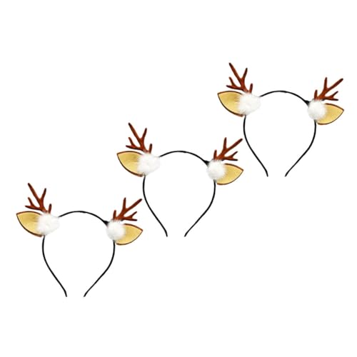 Hemobllo 3 Stück Weihnachtlicher Rentier Haarreif für Süßen Ohren Weicher Bequemer Haarreifen für Festliche Kostüme Langlebiges Material Passend für Weihnachtsfeiern und Karneval Hemobllo 3 Stück Weihnachtlicher Rentier Haarreif für Süßen Ohren Weicher Bequemer Haarreifen für Festliche Kostüme Langlebiges Material Passend für Weihnachtsfeiern und Karneval von Hemobllo