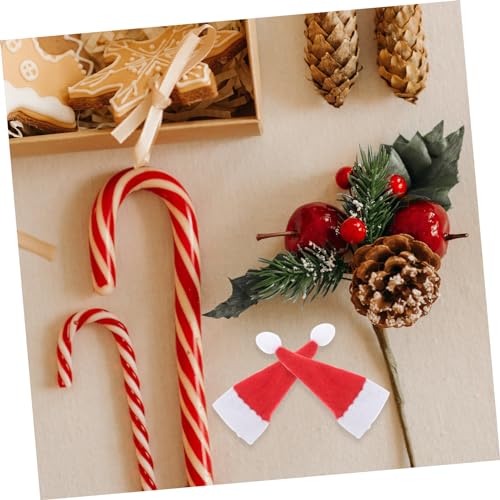 Hemobllo 30 Stück Teiliges Mini Weihnachtsmützen Kleine Nikolausmützen für DIY Weihnachtsdeko Tischdekoration und Candy Lollipop Zubehör Festliche Mini Santa Hats für Party und Hemobllo 30 Stück Teiliges Mini Weihnachtsmützen Kleine Nikolausmützen für DIY Weihnachtsdeko Tischdekoration und Candy Lollipop Zubehör Festliche Mini Santa Hats für Party und von Hemobllo