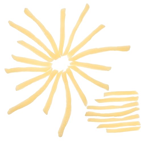Hemobllo 30 Stück Teiliges PVC Pommes Frites Modell Realistische Simulation Lebensechte Fake Food Deko für Küche Party Restaurant und Fotoshooting Vielseitige Spielküche Requisiten von Hemobllo