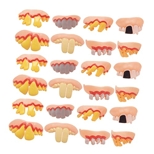 Hemobllo 30Stücke Halloween Fake Zähne Lustige Prothese für Kostümpartys Gruselige Hässliche Zähne für Halloween Dekoration und Cosplay und Realistische Fake Zähne Hemobllo 30Stücke Halloween Fake Zähne Lustige Prothese für Kostümpartys Gruselige Hässliche Zähne für Halloween Dekoration und Cosplay und Realistische Fake Zähne von Hemobllo