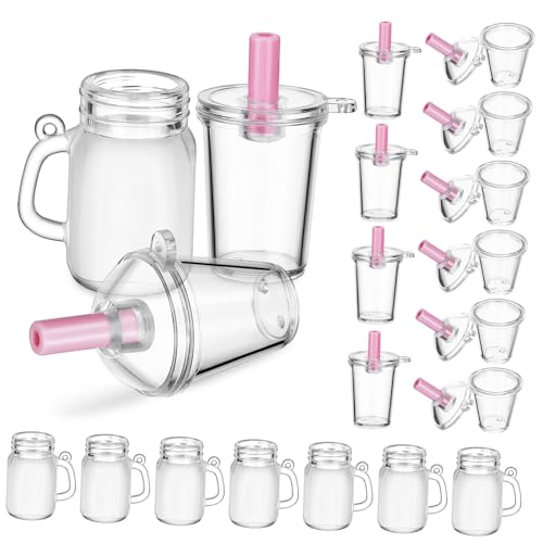 Hemobllo 30Stücke Puppenhaus Becher Teiliges mit Milchteebecher Colabecher und Bierbecher aus Langlebigem Sicher für Puppenhausminiaturen und Kreative Hemobllo 30Stücke Puppenhaus Becher Teiliges mit Milchteebecher Colabecher und Bierbecher aus Langlebigem Sicher für Puppenhausminiaturen und Kreative von Hemobllo