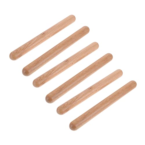 Hemobllo 3Paare Rhythmus Sticks aus Massivem Hartholz für Percussion Instrumente zur des Musikalischen Talents und Rhythmusgefühls für Anfänger und Musikpädagogen Hemobllo 3Paare Rhythmus Sticks aus Massivem Hartholz für Percussion Instrumente zur des Musikalischen Talents und Rhythmusgefühls für Anfänger und Musikpädagogen von Hemobllo