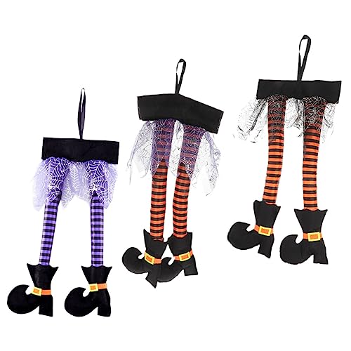 Hemobllo 3Stücke Halloween Hexenbeine Hängedekoration Langlebiges Material für Unvergessliche Partys Halloween Deko für Drinnen und Draußen Hemobllo 3Stücke Halloween Hexenbeine Hängedekoration Langlebiges Material für Unvergessliche Partys Halloween Deko für Drinnen und Draußen von Hemobllo