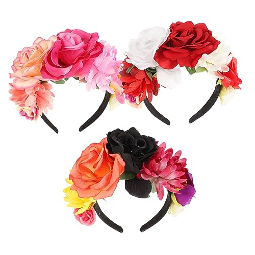 Hemobllo 3Stücke Mexikanische Haarreifen für Halloween Bohemian Kopfschmuck mit Retro für Feste Cosplay Hochzeiten und Partys für Damen Hemobllo 3Stücke Mexikanische Haarreifen für Halloween Bohemian Kopfschmuck mit Retro für Feste Cosplay Hochzeiten und Partys für Damen von Hemobllo