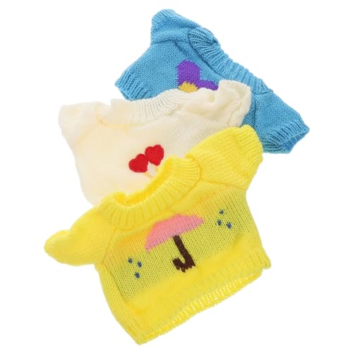 Hemobllo 3Stücke Teiliges Puppenkleidungsset für Stoffbären Kompakte Süße Ersatzkleidung mit Pullover und Outfits für Kreative Spielmöglichkeiten von Hemobllo