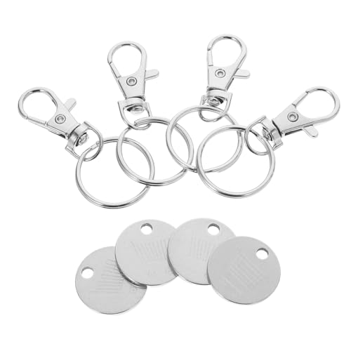 Hemobllo 4 Stück Edelstahl-einkaufswagen-schlüsselanhänger, Trolley-token-schlüsselanhänger, Einkaufswagen-token-schlüsselanhänger, Einkaufswagen-schlüsselentferner, Hemobllo 4 Stück Edelstahl-einkaufswagen-schlüsselanhänger, Trolley-token-schlüsselanhänger, Einkaufswagen-token-schlüsselanhänger, Einkaufswagen-schlüsselentferner, von Hemobllo
