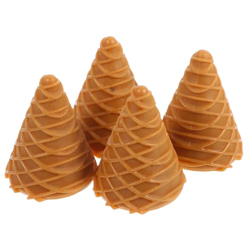 Hemobllo 4 Stück Knusprige Waffeln Gefälschte Lebensmittel Realistische Eistüten Requisiten So Tun Als Ob Essen Aus Ton Eiscreme Requisite So Tun Als Ob Spiel Eiscreme Party von Hemobllo