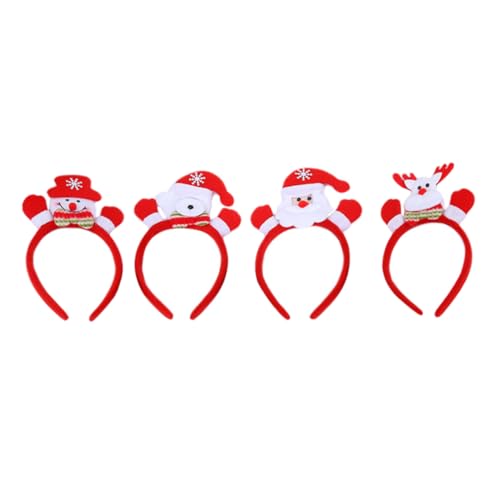 Hemobllo 4 Stück LED Weihnachts Stirnband mit Leuchtendem Rentier Weihnachtsmann Schneemann und Bär Lustige Xmas Haarreifen für Erwachsene Leichte Party Haaraccessoires für Kostüme und Hemobllo 4 Stück LED Weihnachts Stirnband mit Leuchtendem Rentier Weihnachtsmann Schneemann und Bär Lustige Xmas Haarreifen für Erwachsene Leichte Party Haaraccessoires für Kostüme und von Hemobllo