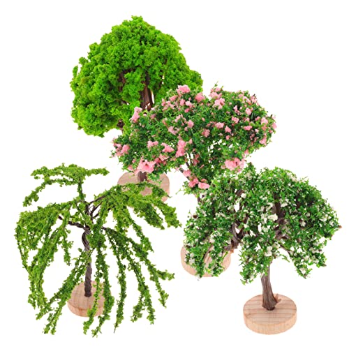 Hemobllo 4 Stück Miniatur Baum Modell Teiliges Kunststoff Künstliche Bäume für Sandtisch DIY Landschaft Deko Leicht Tragbar Natürliches Aussehen Hemobllo 4 Stück Miniatur Baum Modell Teiliges Kunststoff Künstliche Bäume für Sandtisch DIY Landschaft Deko Leicht Tragbar Natürliches Aussehen von Hemobllo