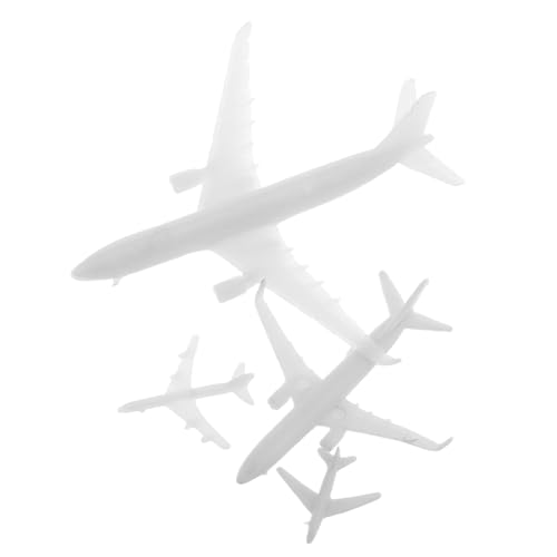 Hemobllo 4 Stück Teiliges Miniatur Flugzeugmodell Kunststoff Flugzeugmodell Bausatz für Sammler Mikro Landschaftsdekoration und Ausstellungsobjekte Detaillierte Kleine Flugzeugmodelle von Hemobllo