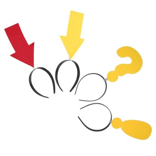 Hemobllo 4 Stück Teiliges Pfeilspitzen Stirnband für Kindergeburtstag Lustige Haarschmuck Accessoires mit Fragezeichen und Ausrufezeichen Bunte Party Haarreifen für Mädchen Kreative Hemobllo 4 Stück Teiliges Pfeilspitzen Stirnband für Kindergeburtstag Lustige Haarschmuck Accessoires mit Fragezeichen und Ausrufezeichen Bunte Party Haarreifen für Mädchen Kreative von Hemobllo