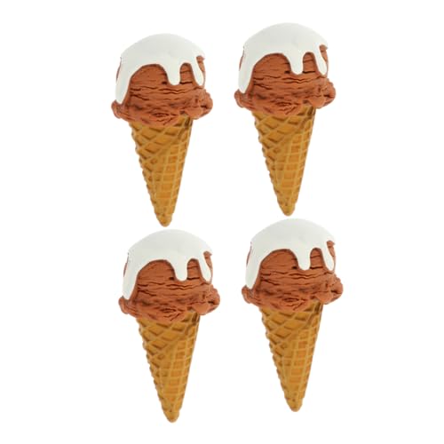 Hemobllo 4 Stück Teiliges Realistische Eistüten Deko Künstliche Eiscreme Modelle für Party Shop Display Fotografie Requisiten Leicht Tragbar und Thematisch Vielseitig von Hemobllo