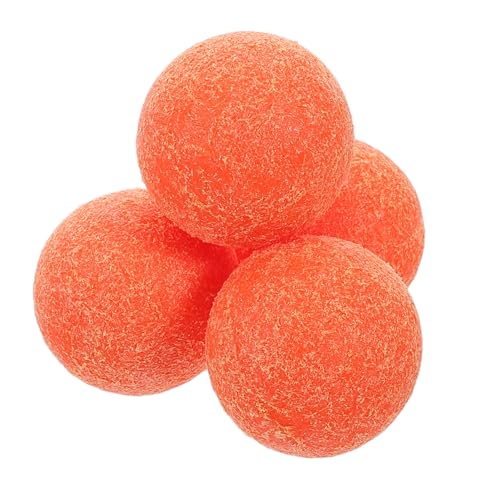 Hemobllo 4 Stück Tischfußball Zubehör Tischfußballbälle Tischfußball Ersatzbälle Tischfußball Spielbälle Tischfußballbälle Ersatz Tischfußballbälle Kunststoff Orange von Hemobllo