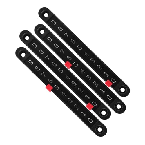 Hemobllo 4 Stück Tischfußballtorschütze Kickertisch Teile tauschen Zubehör für Fußball-Desktop-Spiel Kicker-Ersatzspieler Umweltfreundlicher Kunststoff Black von Hemobllo