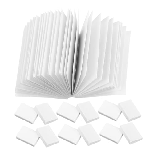 Hemobllo 40 Stück Mini-buchspielzeug Miniatur-leerbuch Klein DIY Leere Bücher Winzig Miniaturen Bemalbare Buchdekoration Bücher Modell Puppenhaus-notizbücher Papier Weiß von Hemobllo