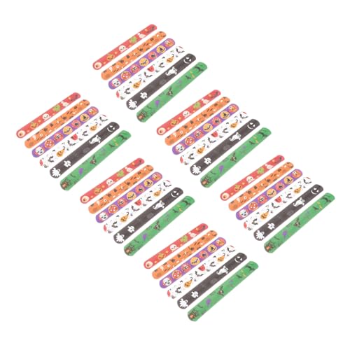 Hemobllo 48Stücke Slap Armbänder für Lustige Halloween Partyarmbänder mit Schaurigen Mustern Langlebig und Sicher für Unbeschwerten Spielspaß Mitgebsel für Kindergeburtstage Hemobllo 48Stücke Slap Armbänder für Lustige Halloween Partyarmbänder mit Schaurigen Mustern Langlebig und Sicher für Unbeschwerten Spielspaß Mitgebsel für Kindergeburtstage von Hemobllo