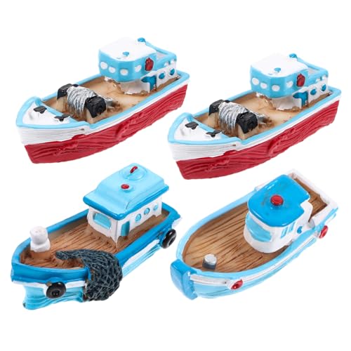 Hemobllo 4Stücke Harzfischerboot Ornamente Mediterrane Deko für Wohnzimmer Schlafzimmer Garten und Kinderzimmer Langlebige Resin Dekoration für Stilvolle Ihrer Einrichtung Hemobllo 4Stücke Harzfischerboot Ornamente Mediterrane Deko für Wohnzimmer Schlafzimmer Garten und Kinderzimmer Langlebige Resin Dekoration für Stilvolle Ihrer Einrichtung von Hemobllo