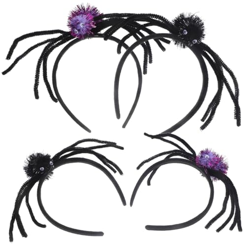 Hemobllo 4Stücke Spinnen Haarreifen für Halloween Kreative Kopfbedeckung für Partys Bequeme und Vielseitige Stirnbänder für Foto Requisiten Hemobllo 4Stücke Spinnen Haarreifen für Halloween Kreative Kopfbedeckung für Partys Bequeme und Vielseitige Stirnbänder für Foto Requisiten von Hemobllo