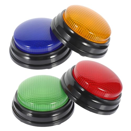 Hemobllo 4Stücke Teiliges Farbige Antwort Tasten mit Licht für Partys Quizspiele und Teampartys Interaktive Geräusch Tasten für Spaß und Unterhaltung Hemobllo 4Stücke Teiliges Farbige Antwort Tasten mit Licht für Partys Quizspiele und Teampartys Interaktive Geräusch Tasten für Spaß und Unterhaltung von Hemobllo