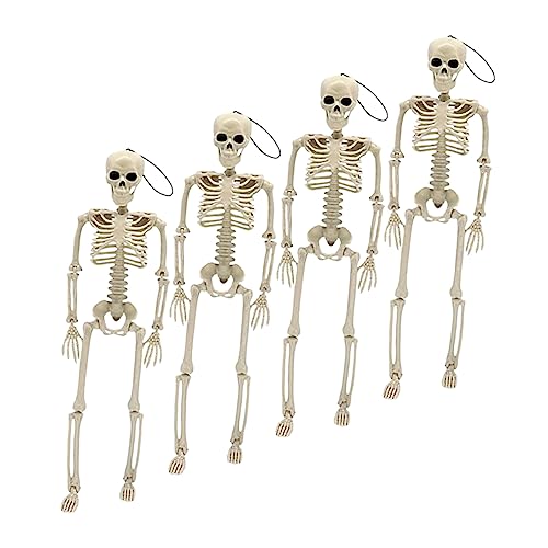 Hemobllo 4Stücke Teiliges Halloween Skelett Realistische Hängende Skelett Figuren für Spukhäuser Friedhofszenen und Halloween Partys Lebendig Beängstigend für Gruselige Hemobllo 4Stücke Teiliges Halloween Skelett Realistische Hängende Skelett Figuren für Spukhäuser Friedhofszenen und Halloween Partys Lebendig Beängstigend für Gruselige von Hemobllo