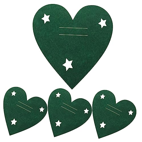 Hemobllo 4Stücke Weihnachts Bestecktaschen Herzform Grüne Besteckbeutel Für Weihnachtsdekoration Stilvolle Tischaccessoires Für Festliche Anlässe Und Feiern Hemobllo 4Stücke Weihnachts Bestecktaschen Herzform Grüne Besteckbeutel Für Weihnachtsdekoration Stilvolle Tischaccessoires Für Festliche Anlässe Und Feiern von Hemobllo