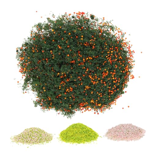 Hemobllo 4er Packung DIY Modellbau Streumaterial Realistische Miniatur Foliage für Dioramen Vielseitig für Modelleisenbahn Basteln und Architektur Miniaturen von Hemobllo